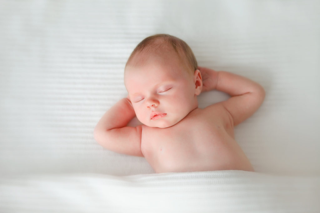 sleeping newborn baby