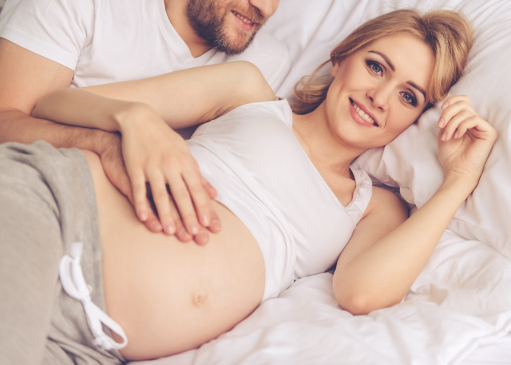 Happy couple waiting for baby